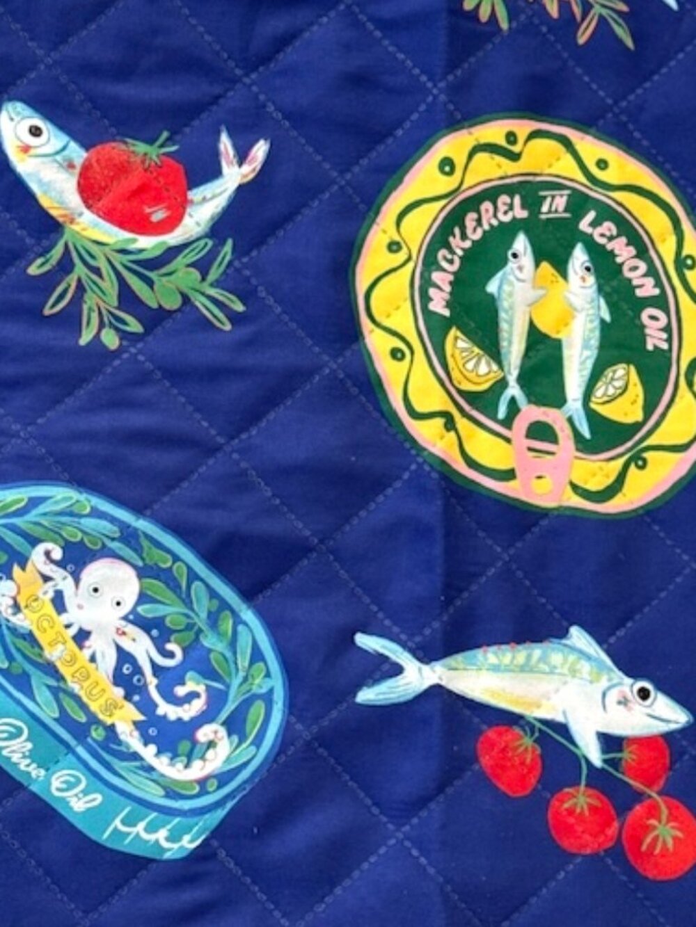 Tinned-Fish Themed Roll Up Picnic Blanket - Picture 13 of 13